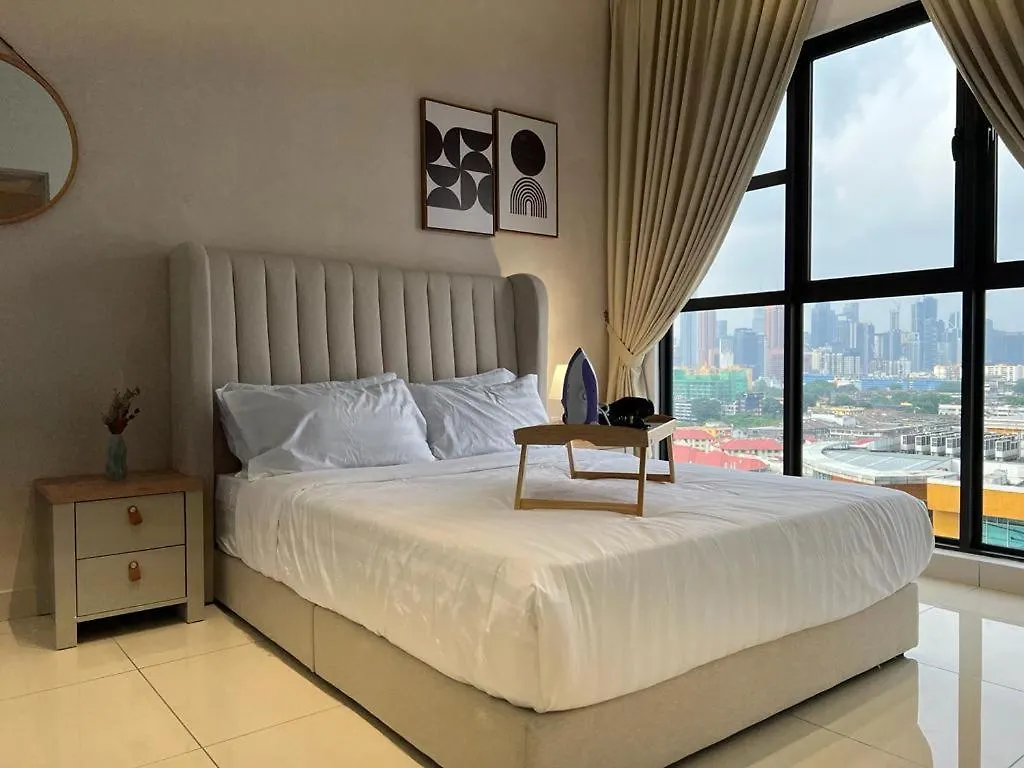 Apartmán Kl City View 2R1B Free Wifi 6Pax Kuala Lumpur Malajsie